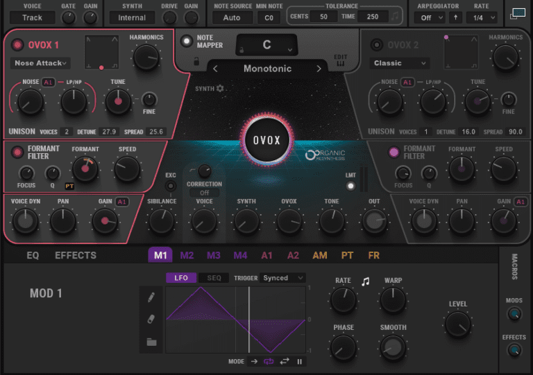 Waves Ovox Vocal ReSynthesis - Attack Magazine