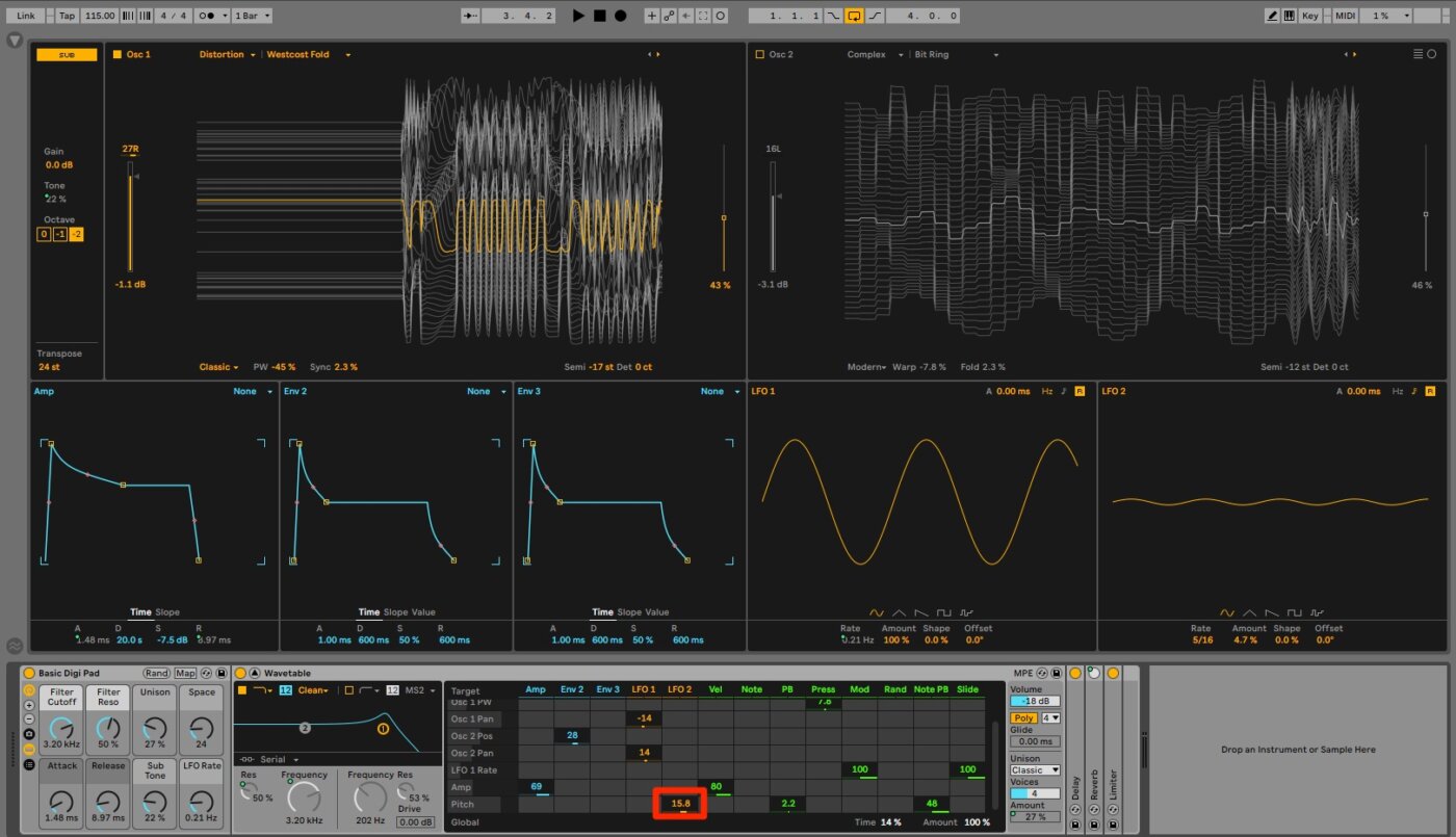 10 Common Modulation Routings Using Ableton's Wavetable