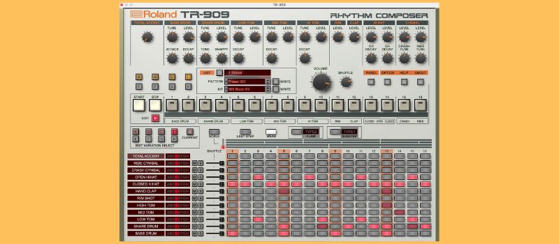 how to use a 909 drum machine